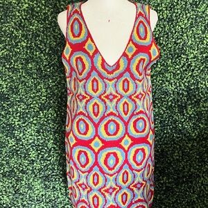 Retro psychedelic dress size XL but fits like L